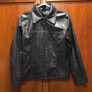 Faux Snakeskin Jacket